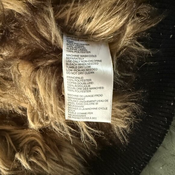 Urban Outfitters men's faux fur lined bomber jacket size small - Picture 4 of 4